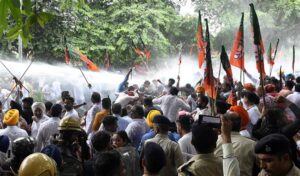 An attempt by the BJP to march to Punjab CM Bhagwant Mann's house in Chandigarh was foiled