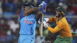 The most sixes scored by a single player in any calendar year in T20Is is broken by Suryakumar Yadav