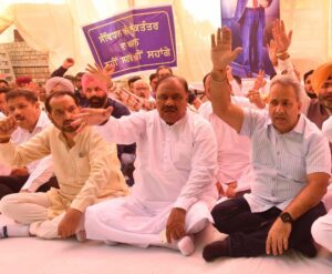 An agitation is staged statewide by the BJP accusing it of misusing the Punjab Assembly