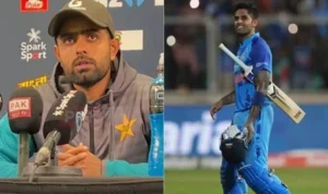 Babar Azam reacts to his battle with Suryakumar Yadav for the No.1 ranking in the ICC T20 World Cup ahead of the Ind-Pak match