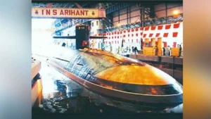 A submarine-launched ballistic missile is successfully fired by INS Arihant