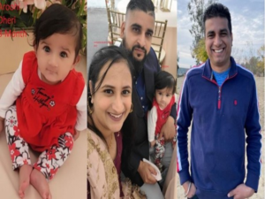 The missing uncle's truck was found on fire by officials investigating a 'kidnapped' Punjabi family in California